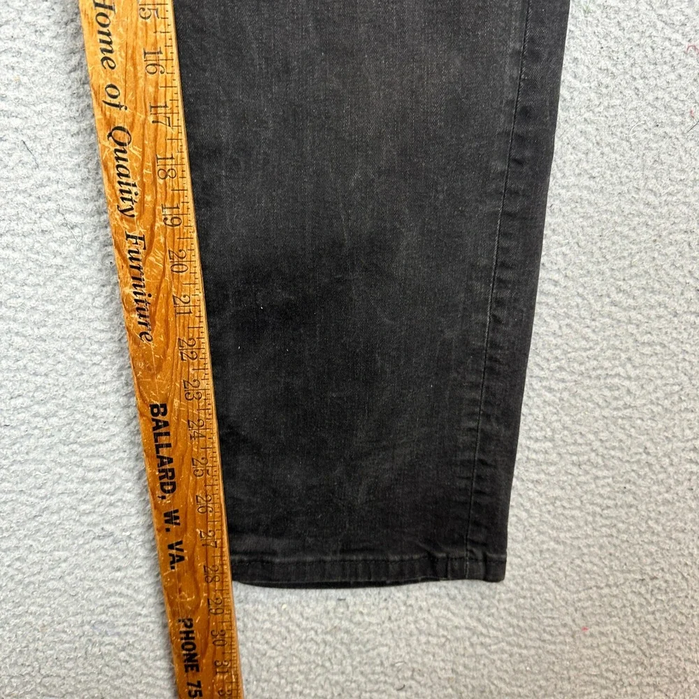 Levis 514 Jeans Mens 36X30 Straight Fit Black Red Tab Stretch Denim 5-Pocket EUC